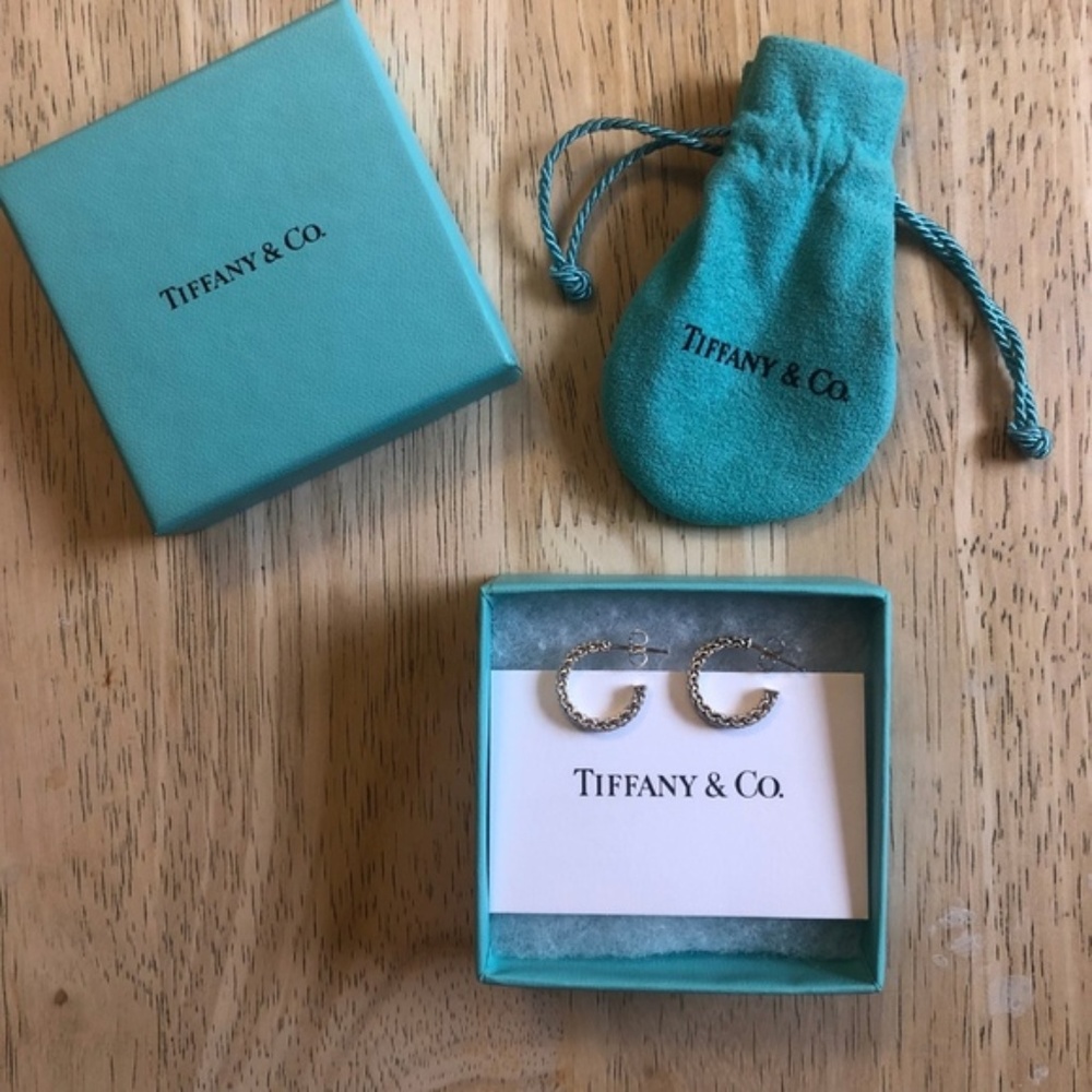 Tiffany & Co. Somerset Mesh Hoop Earrings